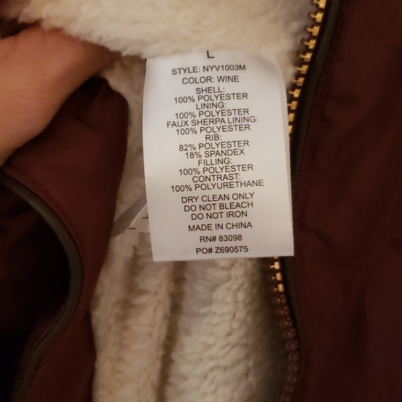 Cavalini Wine Vest faux sherpa - Picture 6 of 7